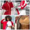 MUMUSK Sauna Suit Teen Warm-Up Jacket Red - MUMUSK