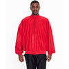 MUMUSK Men Sauna Suit Raglan Sleeve Jacket Red