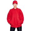 MUMUSK Women Sauna Suit Raglan Sleeve Jacket Red
